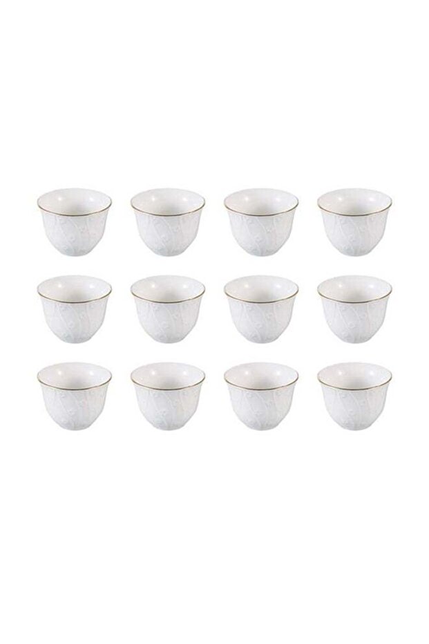 12-Piece Cawa Cup White 90ml