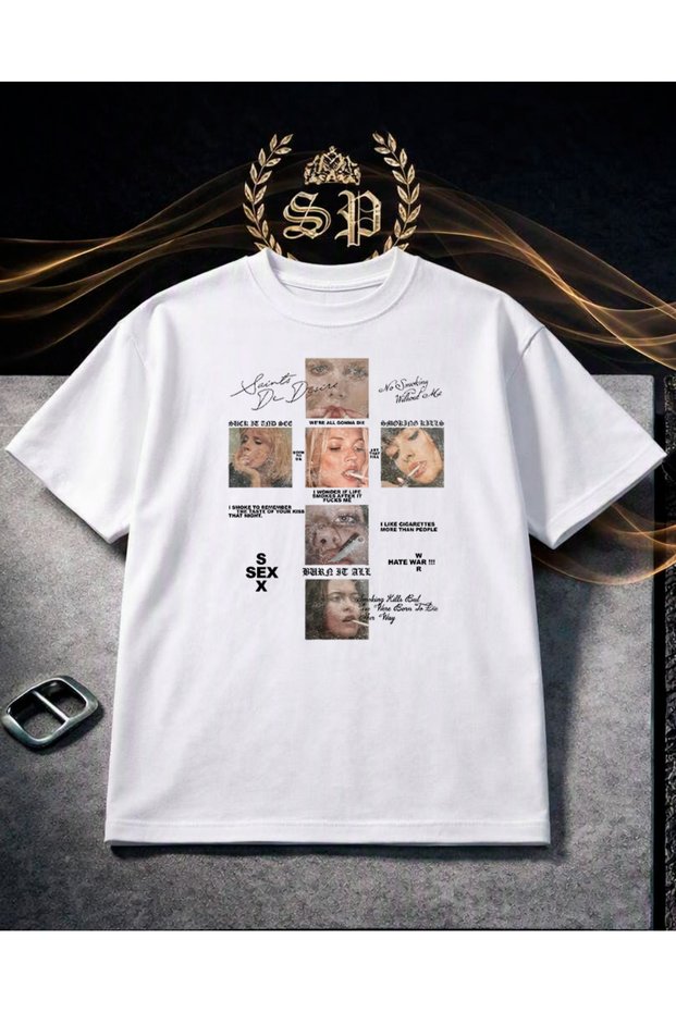 Kate Moss Vintage Y2K Tee 100% Cotton T-Shirt