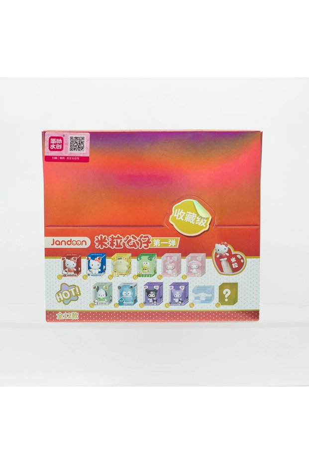 12Pcs Aset Sanrio Characters Blind Box Toys Mini Rice Grain Cute Hello Kitty Pochacco Pom Purin Kuro