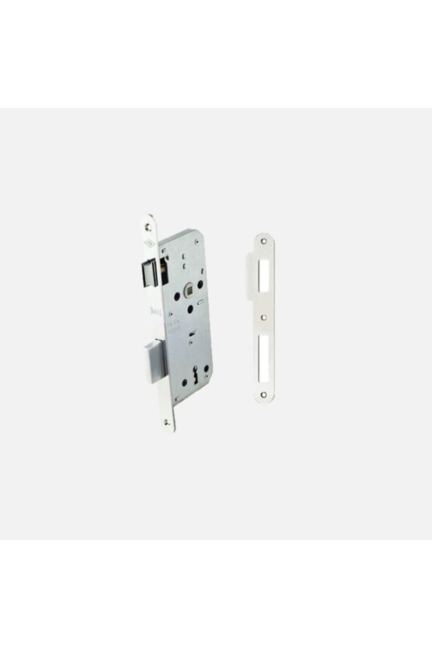 Bathroom and Wc Lock 35 mm Oval Nickel