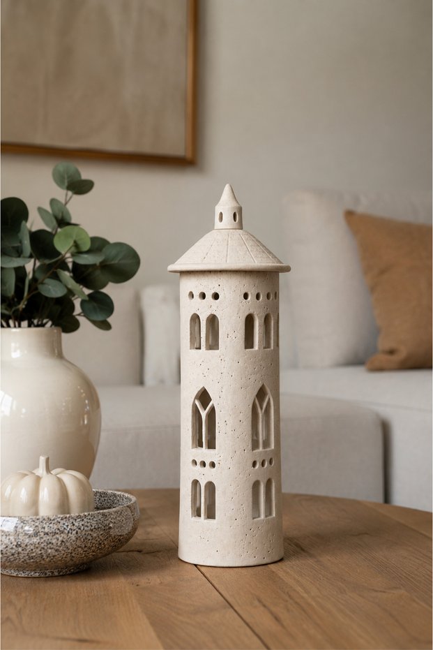 Dekoratif Mum Üstü Biblo - 25 cm