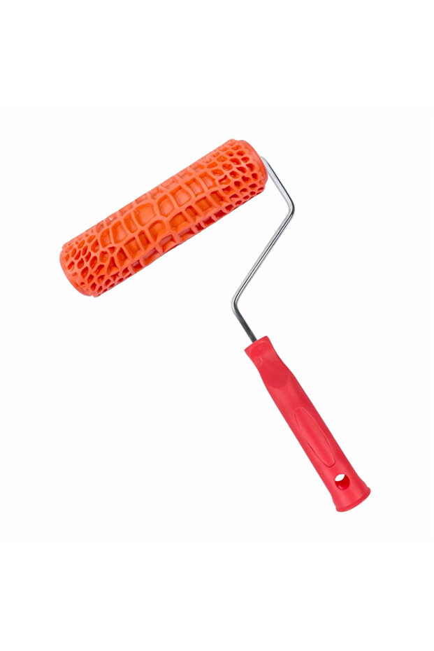 Rubber imitation crocodile texture paint roller DIY textured paint printing mural with handle