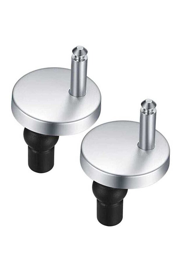 Two-piece toilet seat hinge fastener, quick-release hinge, toilet seat hinge fastener