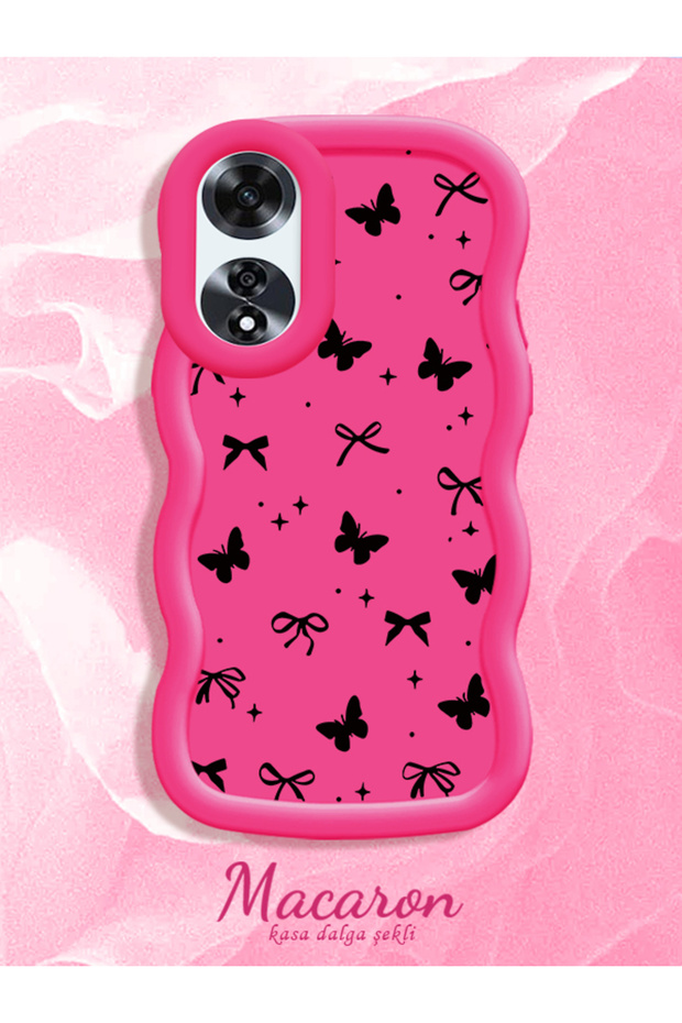 Oppo A60 Compatible Thin Butterfly Bow Printed Soft Structure Daily Use Phone Case