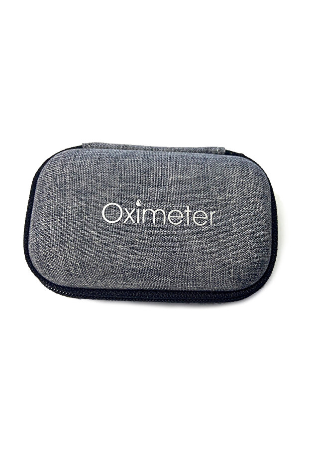 grey-reinforced JUSTLANG Storage Box For Oximeter Reasonable Layout of Tool Bag Pouch Bags to Pack P