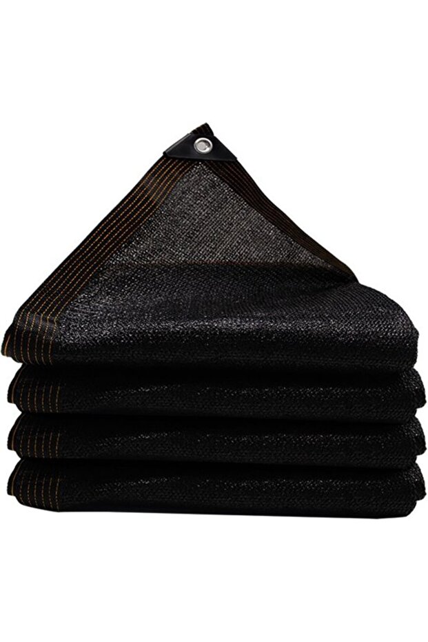 3x4m Windproof High-Density Polyethylene Garden Shade Net (Charcoal Gray/Black)