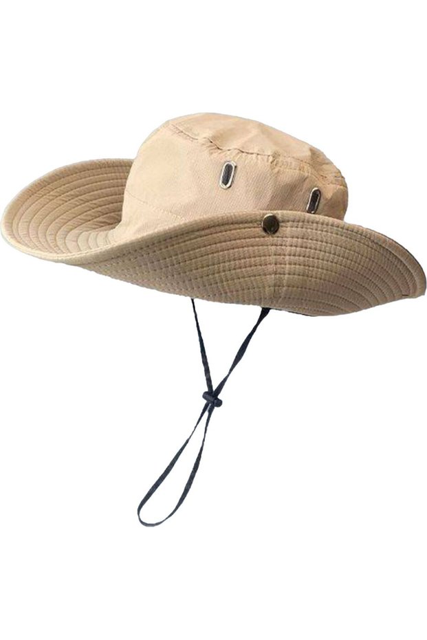 Unisex wide-brimmed sun hat - breathable - UPF 50+ - For summer - outdoor activities - fishing - hiking - mountaineering - & other occasions