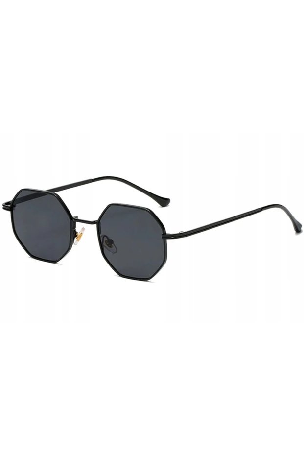 Sunglasses - Women's - Fashion - Square - UV Protection - Metal Frame (Black)