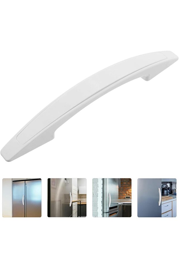 Two universal 9.84-inch white replacement freezer door handles for Geschikt voor refrigerators and refrigerated display cases; easy to install.