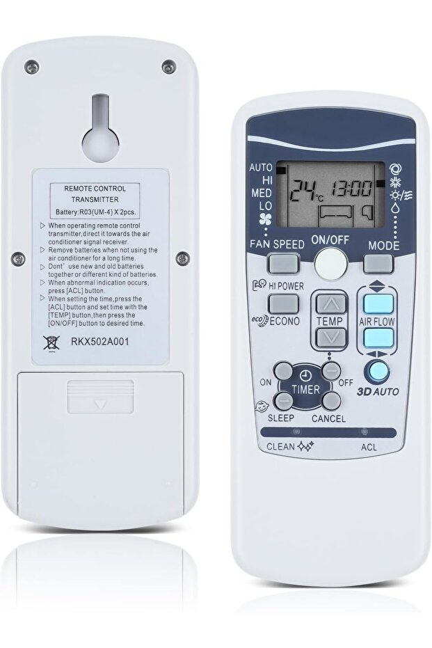 Air conditioner remote control, compatible with Mitsubishi Heavy Industries SRK series air conditioners