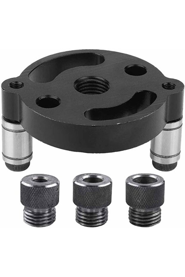 Dowel drill guide - punch finder for vertical work - positioner for aluminium drilling jig - 6/8/10 mm drill bushings - positioner for 3 holes
