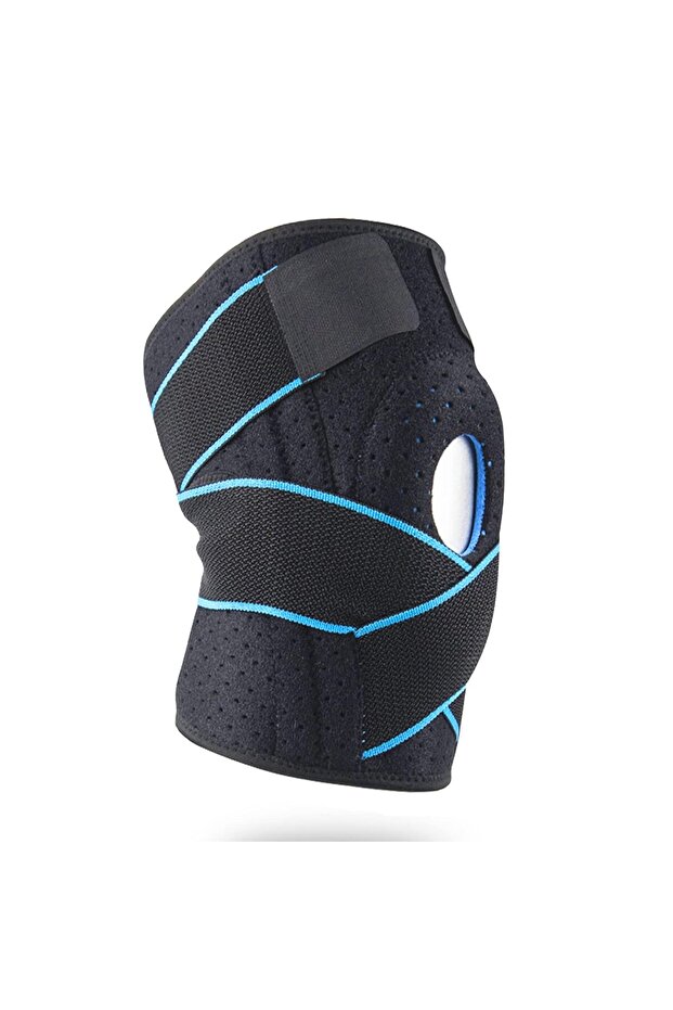 Knee brace, patella and ligament knee brace, adjustable elastic knee brace with breathable side stabilizer.