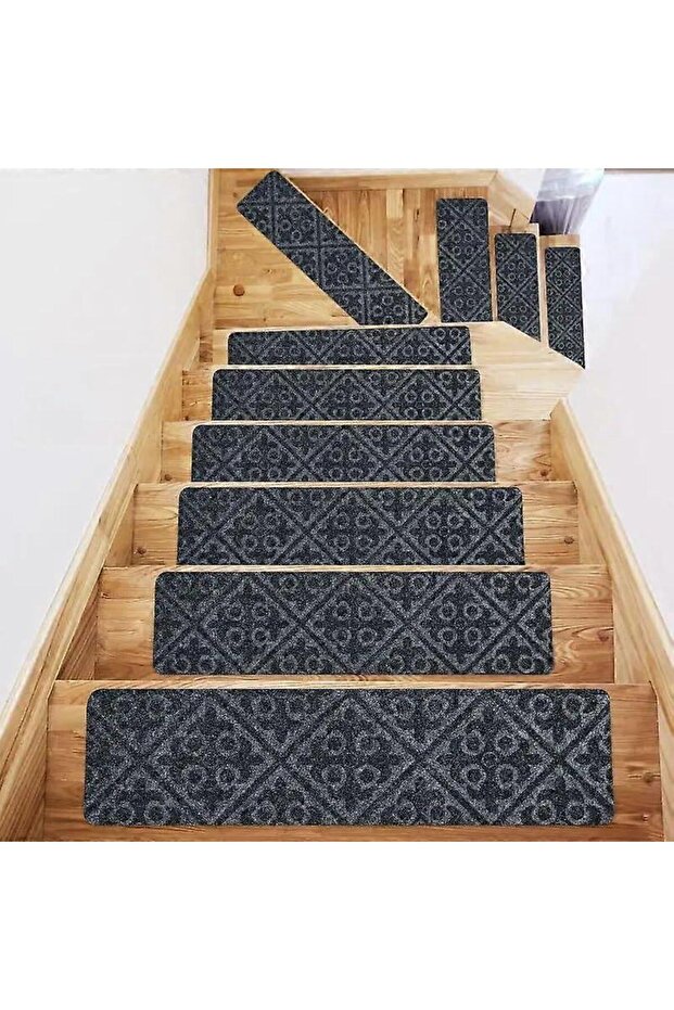 Anti-slip stair treads, suitable for wooden steps, self-adhesive carpet protector, 76x20 cm, 4-piece set