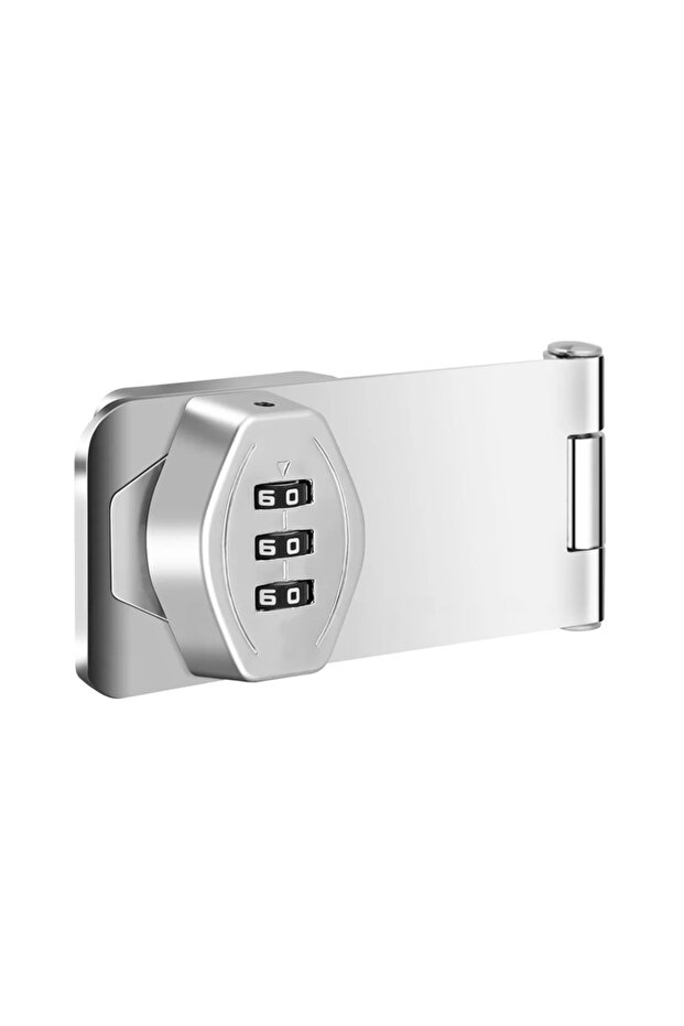 3-digit 4-inch keyless cabinet door combination lock, cabinet door lock, silver