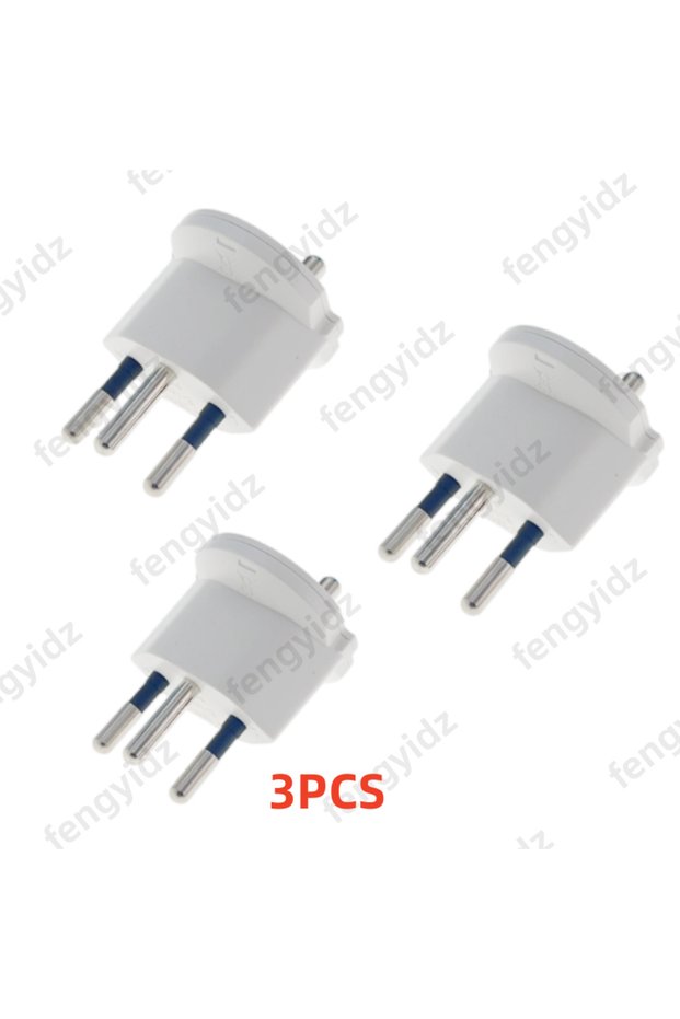 white 3pcs 1PC European France TO Swiss plugs Travel Adapter 3 pin plug 10A 250V Power Plug EU to