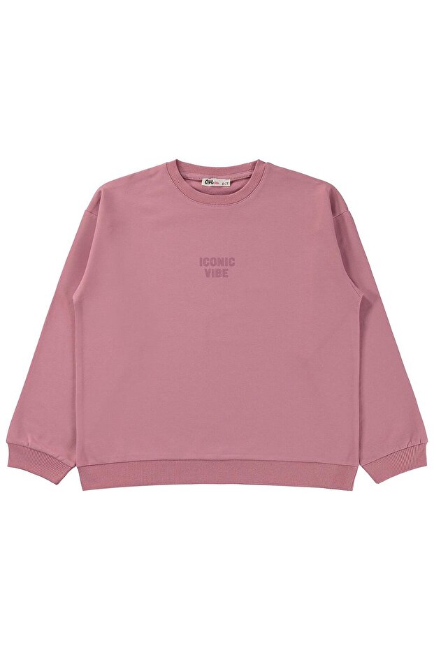 Basic Sweatshirt for Ages 6-9 - Pink