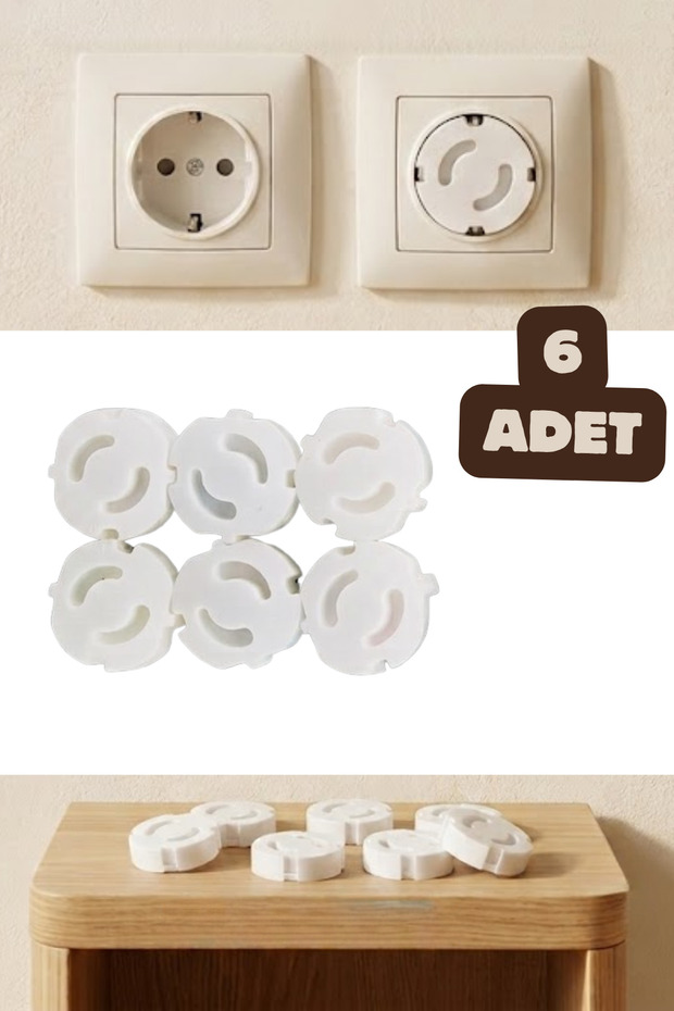 6 Pieces Socket Cover Protector Baby Child Finger Safe Current Protection Socket Cover Set
