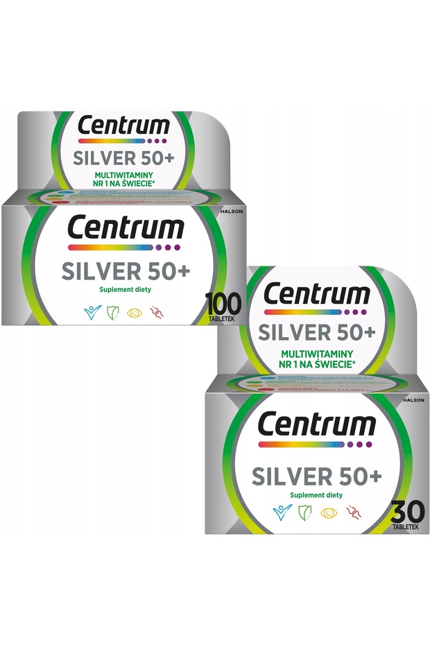 VITAMINE ȘI MINERALI SILVER 100 comprimate + SILVER 30 comprimate