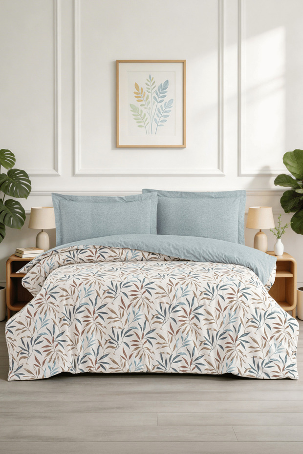 La Notte Spring Garden Ranforce Single Duvet Cover Set 160X220 + 100X200 + 50X70 cm