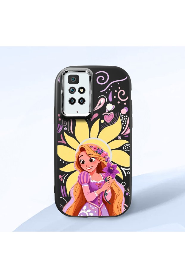 Redmi 10 2022 Compatible Black Silicone Case with Shock-Absorbing Camera Protections