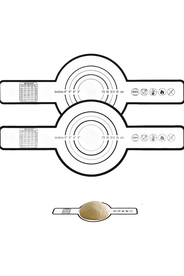 Silicone bread mat set (2 pieces), non-stick and easy to clean, oven-safe, red.