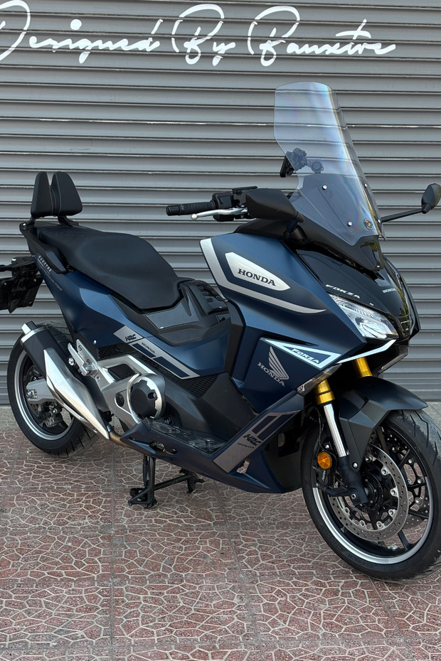 Complete Avery Silver Sticker Set for Honda Forza 750 Scooter (Tankpads Not Included)