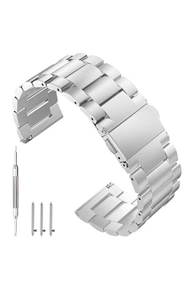 WowParts Replacement Band For Samsung Gear S3 Classic/Frontier Silver