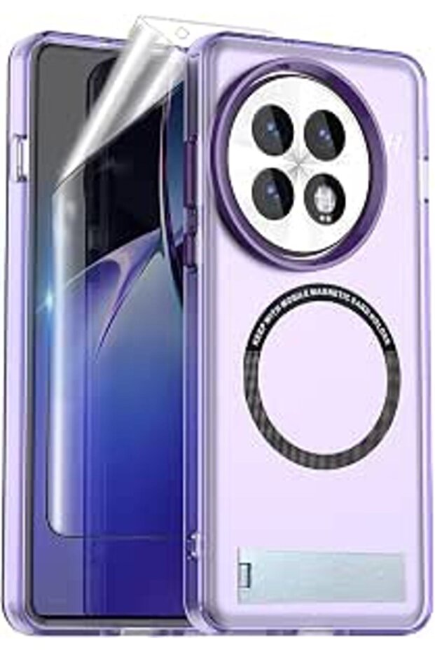 غطاء حماية لهاتف ون بلس 13-5G: مع واقي شاشة، حلقة مغناطيسية، حامل قابل للتعديل، تصميم عسكري