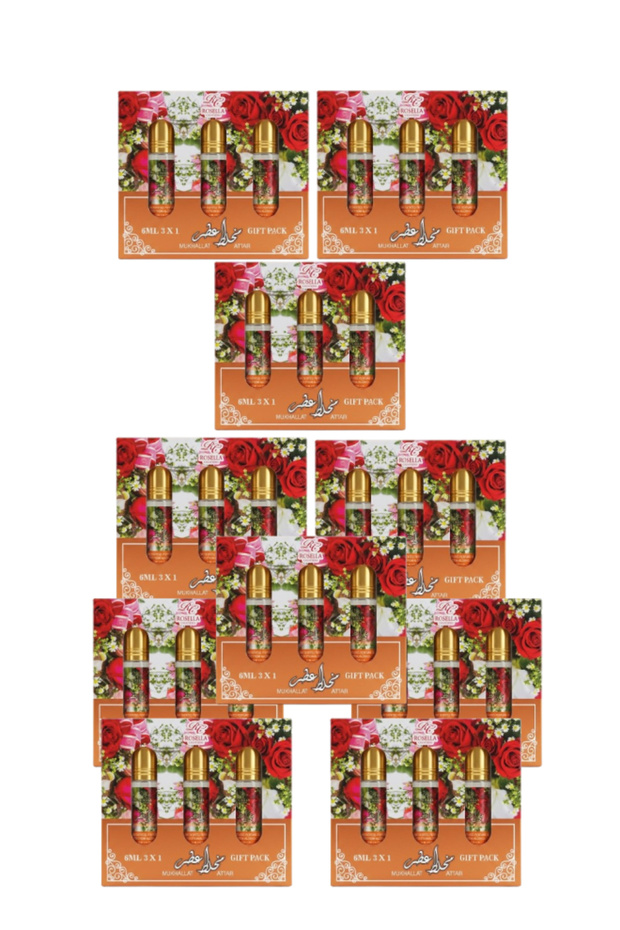 10 قطع من مجموعة هدايا عطر المخلطات العطرية 3 × 6 مل