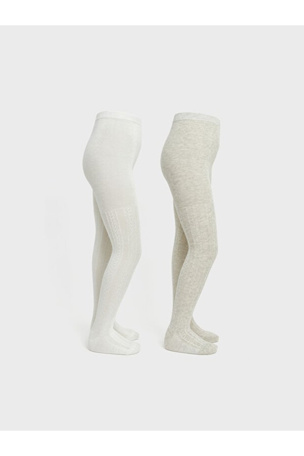 I Embroidered Girls' Pantyhose 2-Pack from Freezen Store