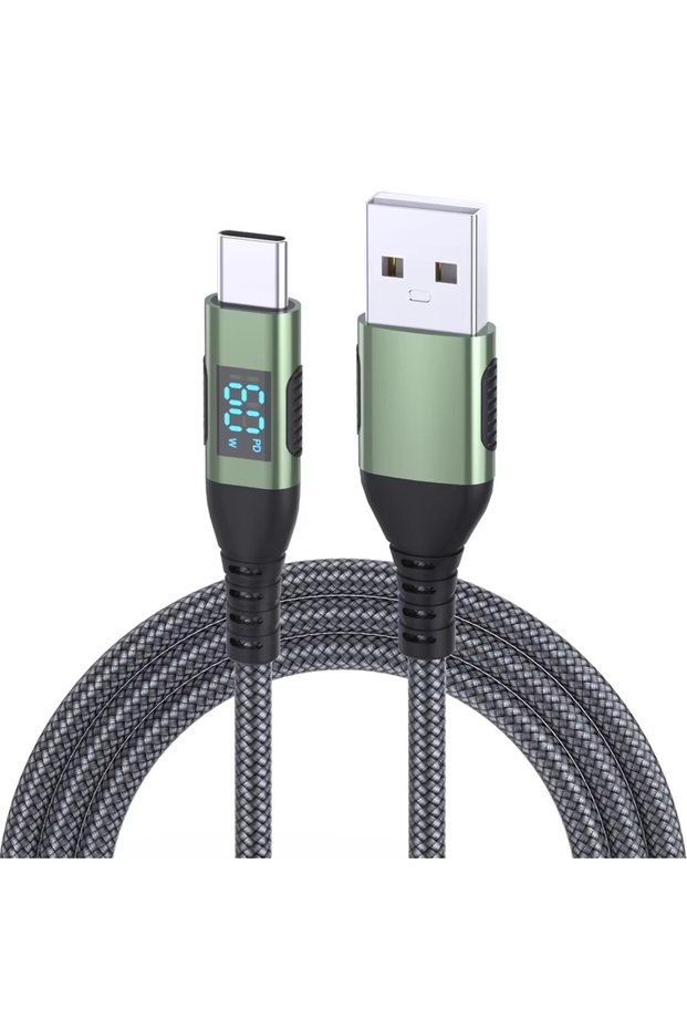 3m Green A To C 60W 100W Type C Cable Fast Charging Phone Charger Data Cord For iPhone 16 15 PD 60
