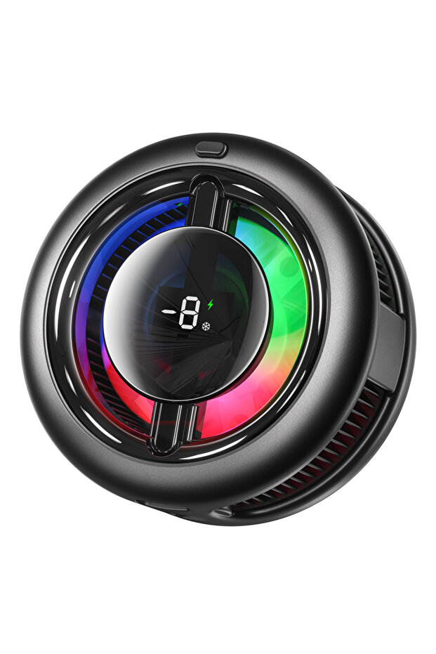 black MEMO CX19 Semiconductor Phone Cooler 15W Magnetic Wireless Charger & 10W Cooling Design Magnet