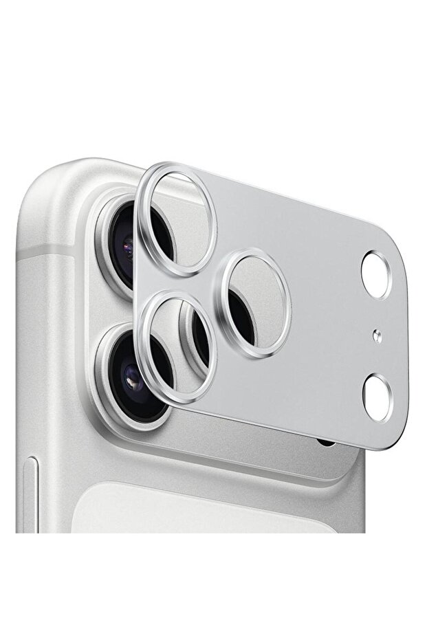 For iPhone 17Pro Max Silver Titanium Alloy Hollow Camera Lens Protector For IPhone 17 Pro 17 Pro Max