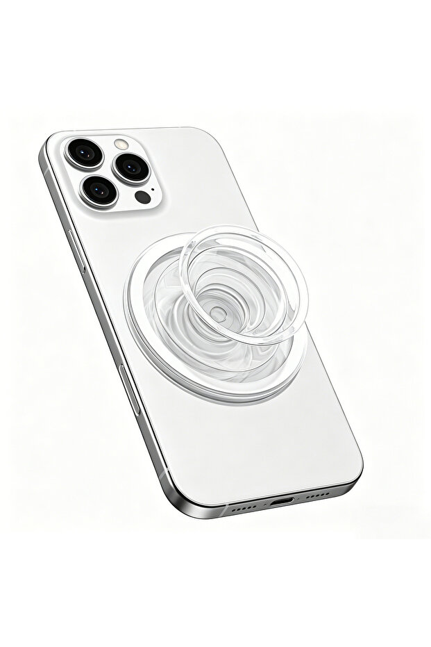 Transparent Magnetic Phone Grip & Kickstand - Transparent Acrylic Removable Stand for IPhone//Pixel