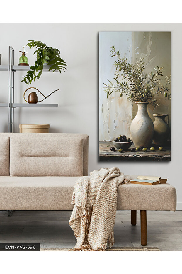 Olive in a Vase One Piece Canvas - Canvas Painting