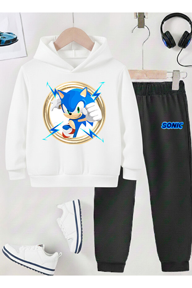 Sonic Printed Children's Tracksuit, Shardon Soft Fabric, Unisex