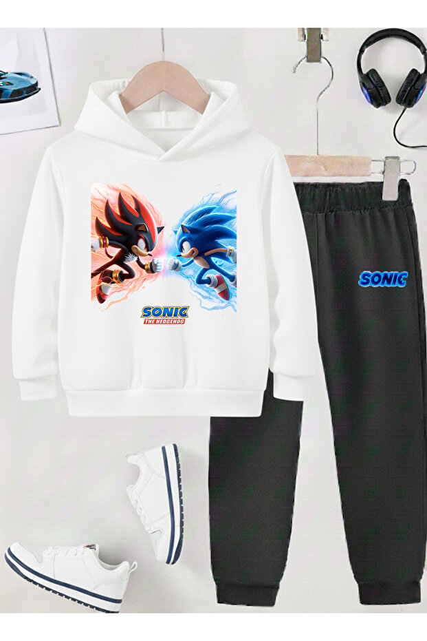 Sonic Printed Children's Tracksuit, Shardon Soft Fabric, Unisex
