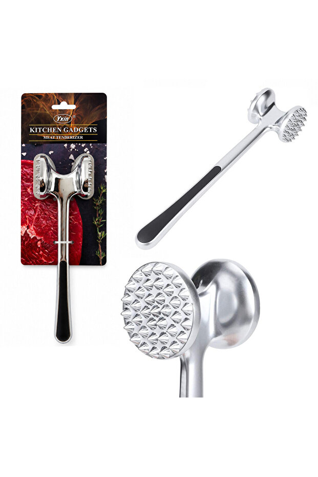 Double Headed - Complete Metal Stainless Steel Meat Tenderizer
