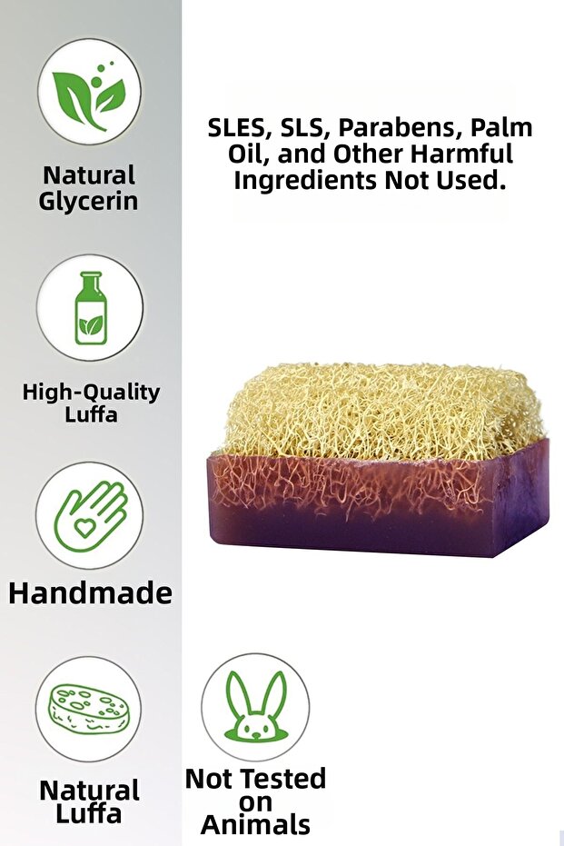 9-Pack Natural Pumpkin Fiber Lavender Soap 130 Gr