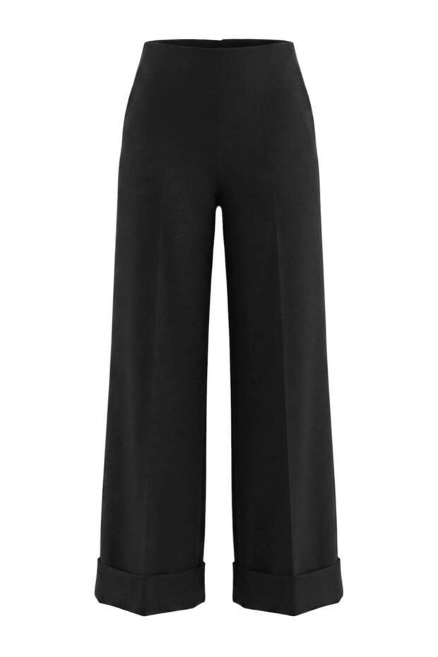 Siyah Duble Paça Kumaş Pantolon TWOAW27PL00062