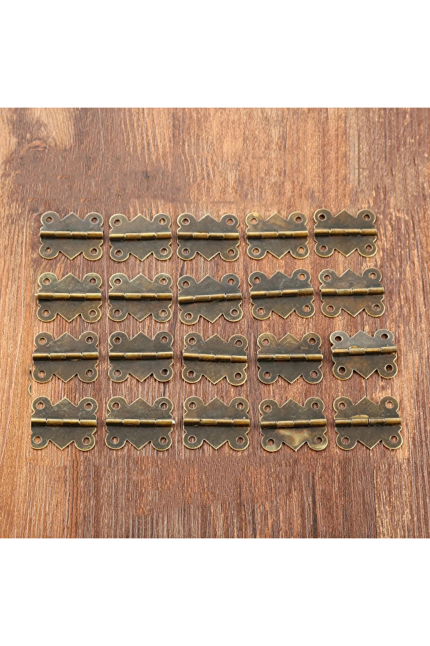 20pcs 20Pcs Brushed Bronze Butterfly Hinges - Art Deco, Easy Surface Mount for Jewelry