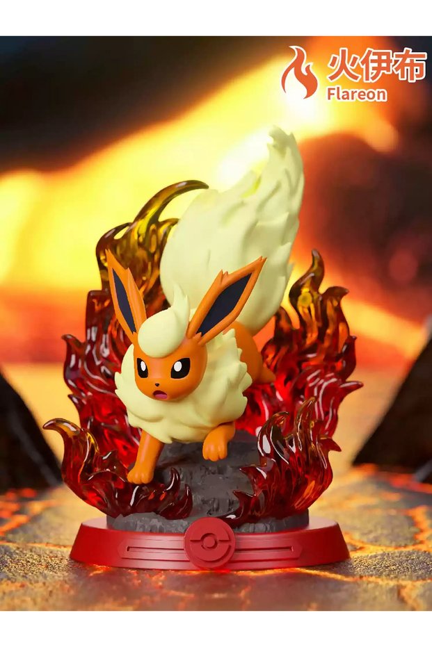 Second Generation Huo Yibu Anime Pokemon Funism Adventure Eevee Family Suit Blind Box Jolteon Sylveo