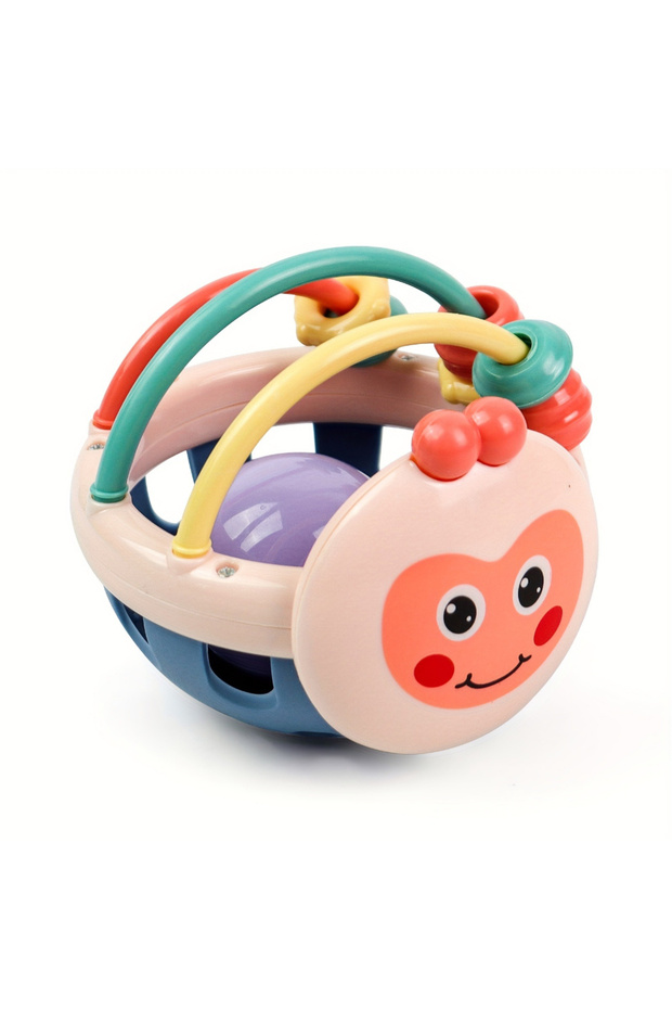 Blue Baby Soft Teething Toys Newborn Early Educational Sensory Teether Rattle Touch Hand Grasping Ba