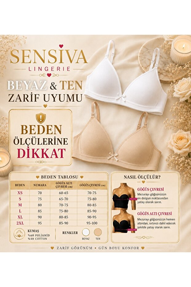 2-Pack Training Bra Wire-Free Soft Bra - My First Bra 2-Pack White - Skin