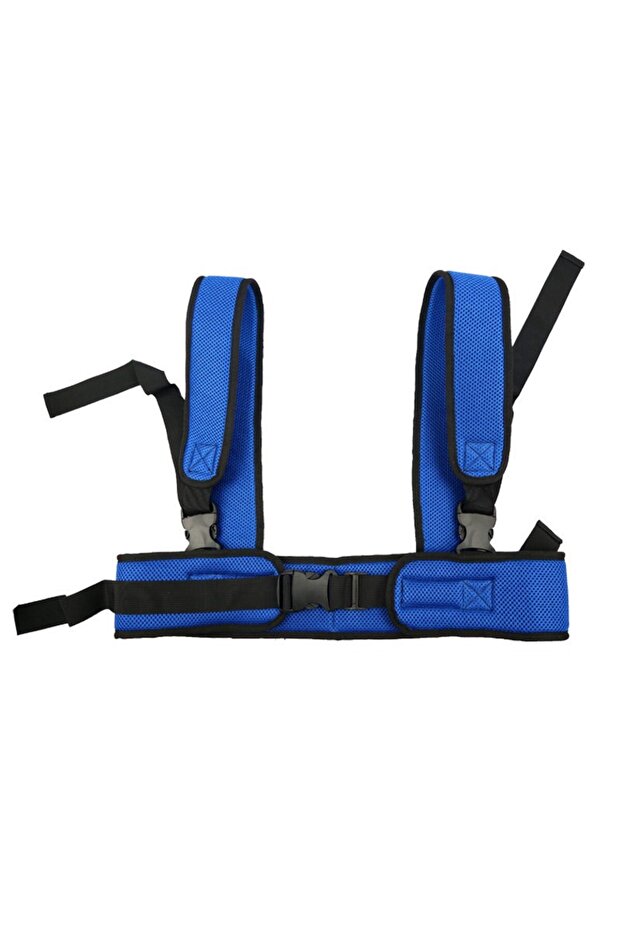 Blue Wheelchair Waist Strap Belt Breathable Elderly Wheelchair Anti-Fall Azimuth Support Fixing Stra