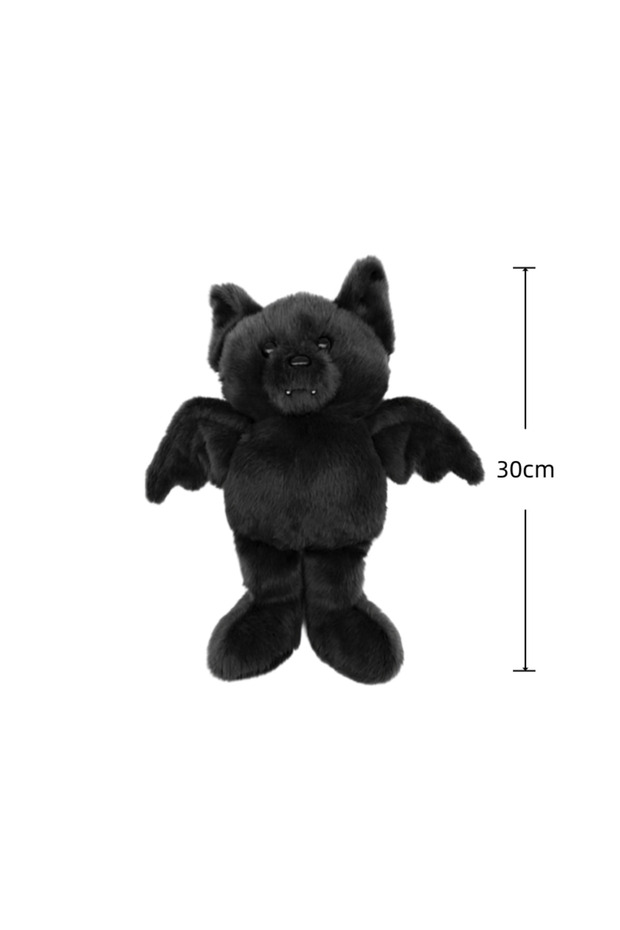 bat-30cm Halloween Black Bat Plush Toys Cartoon Stuffed Animals Doll Balck Bear Bat Soft Plushie Toy