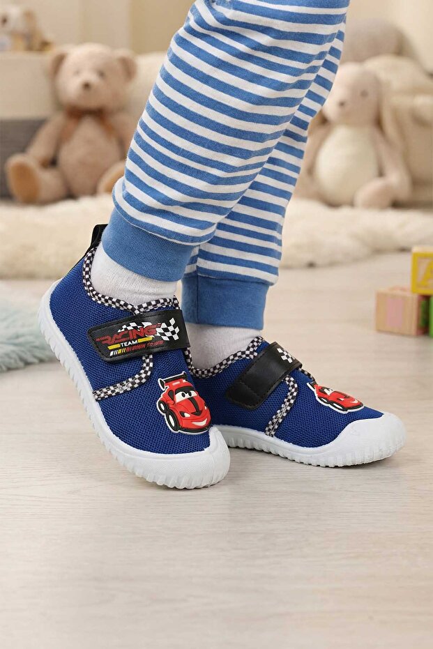 Summer Boy's Comfortable Sole Velcro Adjustable Linen Home School Nursery Casual Shoes
