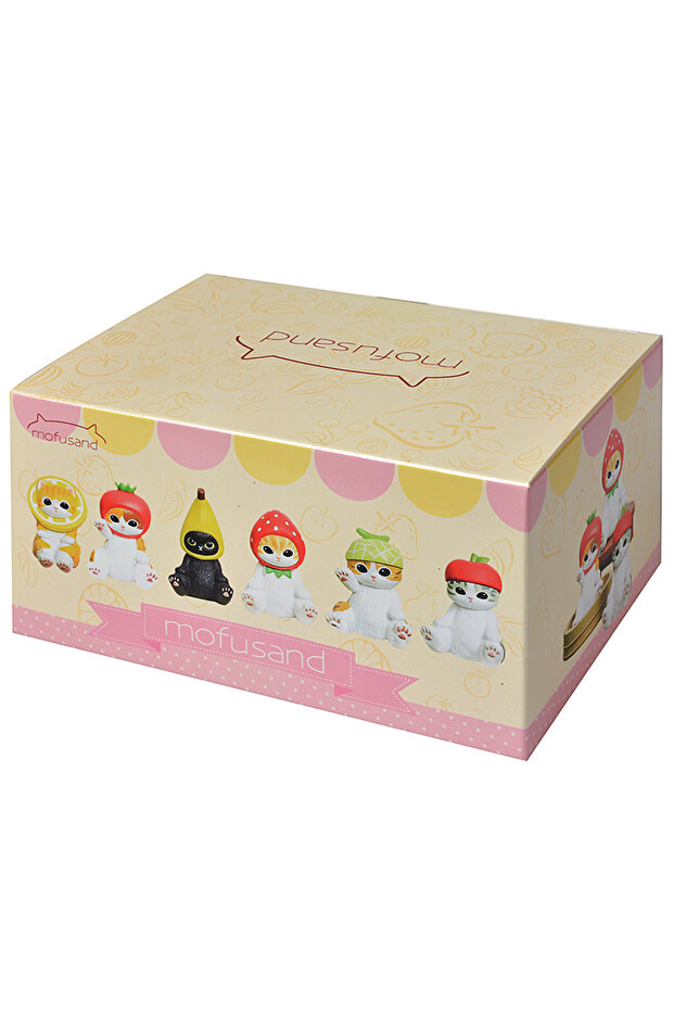 6PCS Set Mofusand Shark Cat Blind Box Fruit Animal Cute Mini Figures Anime Ornaments Dolls Fans Kid'