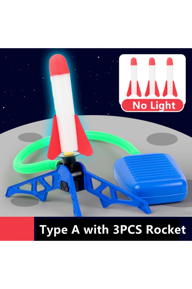 Rocket 3 Flying Rocket Launch Cannon Foot Stepping Soaring Rocket Foot Stepping Toy Outdoor Flying C