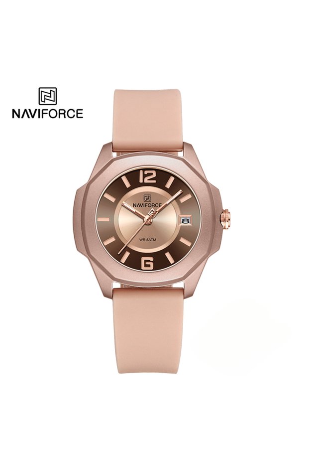 NAVIFORCE RGRG NAVIFORCE 7107 Watch for Women Fashion Elegant Female Quartz Silicone Strap Wristwatc